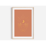 Tranh treo tường | Line art-Hand Fine Line Print Gold 38 tranh canvas giá rẻ