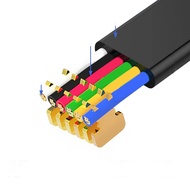 10Pcs/Lot EV3 Data Line 28AWG Crystal Hard soft wire Black white light grey 6P6C Connector Cable Bui