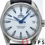 歐米茄海馬系列Aqua Terra 150公尺同軸潛水錶，38.5毫米錶徑，Good Planet品牌，型號231.92.39.21.04.001，鈦金屬/皮革錶帶，男士腕錶，白色，成色極佳 [二手]