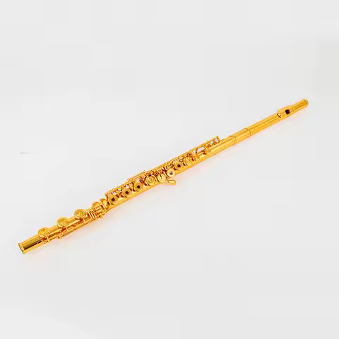 MURAMATSU Flute-b Foot e-gorgeous Performance Musical Instrument Copper-l gold Plated Flute