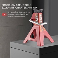 Z9[RQR Store] Exclusive4Pcs Metal Height Adjustable 6 Ton Jack Repair Stand for 1/10 RC Crawler Car 
