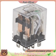 DC 12V Coil 10A 240VAC 28VDC DPDT Electromagnetic Relay JQX-13F2Z
