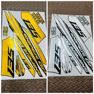 Yamaha Lc135 V4 v5 v6 v7 Body Cover Stripe Sticker Sniper GP gold silver chrome