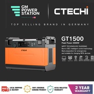 CTECHi GT1500 Portable Power Station | 1500W Power, 2000W Surge for Camping & Daily Use