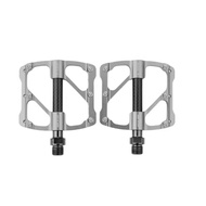 CNC Lightweight Aluminum Alloy Bicycle Pedals – Silver [LOCAL STOCK]