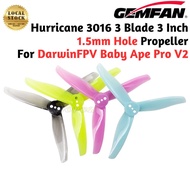 Gemfan Hurricane 3016 3 Inch 3 Blade Propeller 1.5mm Hole for Baby Ape Pro V2 (2 pairs/4pcs) Gem3016