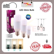E27 Led Bulb Imitos Brand Led Stick Light Bulb 6W/10W/15W E27 Bulb Screw Type Bulb With Sirim Approv