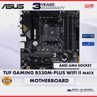 ASUS TUF GAMING B550M-PLUS WIFI II MATX AM4 MOTHERBOARD (3 YEARS WARRANTY)