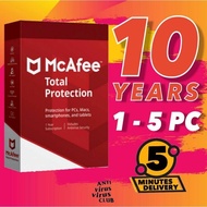 ORIGINAL MCAFEE TOTAL PROTECTION ANTIVIRUS LATEST VERSION | 1 - 5 YEARS 0131