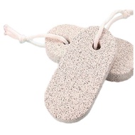Heel scrubbing sponge with handle to exfoliate, scrub feet, scrub heels, exfoliate rough skin