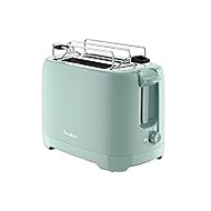 Moulinex Morning LT2M1310 7 Browning Stage Bun Attachment Stop Extra Wide Slotted Toaster 2 Slice Eucalyptus