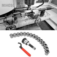 Mihosg ERYUE R8-ER40 Collet Set High Quality Chuck Holder for Milling Machines  15Pcs ER40 Collets I