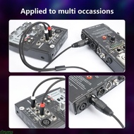 dusur 2x6 35mm 1 4inch to 3Pin Microphones Cable 2 Mono 6 35mm to 3Pin Female Cable