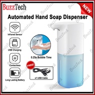BuzzTech Infrared Sensor Automated Hand Soap Dispenser Sanitizer Hand Wash Dispenser Sabun Cuci Tangan 自动泡沫洗手液机