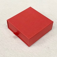 กล่องใส่เครื่องประดับ Jewelry Box (Ribbon) สีแดง กล่องของขวัญ กล่องกระดาษ แบบดึงลิ้นชัก(ริบบิ้น) มีฟองน้ำด้านใน