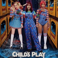 Sexy Chucky-Themed Jumpsuit Costume for Roleplay