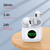 Pro 4 Sports Earphones Bluetooth Headsets Mini TWS True Wireless Headphones Digital Display Waterproof Earbuds