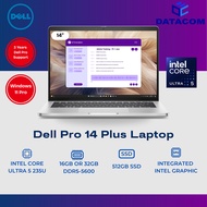 Dell Pro 14 Plus Laptop (U5-235U vPro(R) 4.90GHz,512GB SSD,16GB / 32GB D5,Intel Graphic,14" FHD,W11 