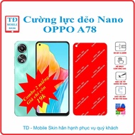 Toughened flexible phone screen protector for OPPO A78