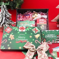 LLOYD Christmas Decoration Gift Box, Lafite Grass Santa Claus Christmas Gift Packaging Box, Xmas Orn