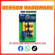 Pi7 4pcs Hose Fitting ABS Material Garden Hose Fitting PI-103