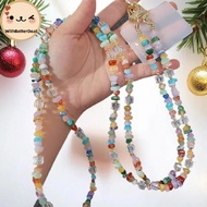 Better 1Pcs DIY Accessories Stylish Cute Stone Gem Mobile Phone Crossbody Straps Lanyard Beads Chain