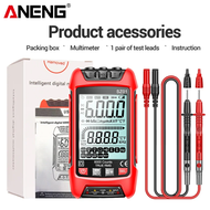 ANENG เครื่องมือทดสอบไฟฟ้ารถยนต์สำหรับแรงต้านทานอุณหภูมิเครื่องวัดความจุไฟฟ้ามิเตอร์วัดแรงดันกระแสไฟ