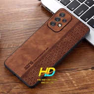 Ốp Lưng Da Cho Samsung A73 5G  A53 5G A33 A23 5G A23 4G A54 5G M23 Hiệu AZNs Vân Sọc Nổi Bật Ốp Chốn