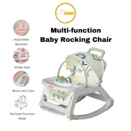 5 in 1 Multi-functional Baby Rocking Chair Bouncer 0-36 months Dinning Swing Chair Safety Belt Buaia