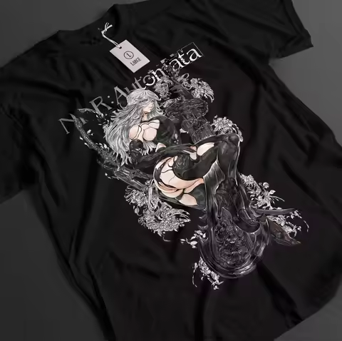 Nier Automata Shirt YoRHa 2B Tshirt 9S T-Shirt A2 Top Eve Nines Adam Anime Tee