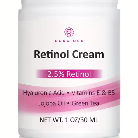 Retinol Cream Best Moisturizer for Face 2.5% Retinol with Hyaluronic Acid Vitamin E