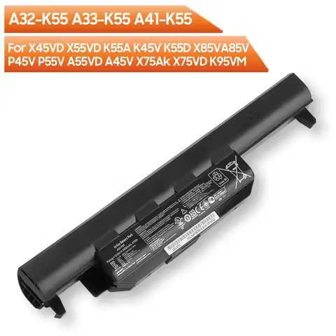 Replacement Battery A32-K55 A33-K55 A41-K55 For Asus X45VD X55VD K55A K45V K55D X85V P45V Rechargeab