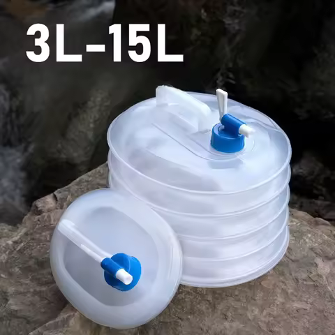 3L 5L 10L 15L Outdoor Folding Square Water Bag, Car Portable Thickened Bucket, Field Drinking Water 