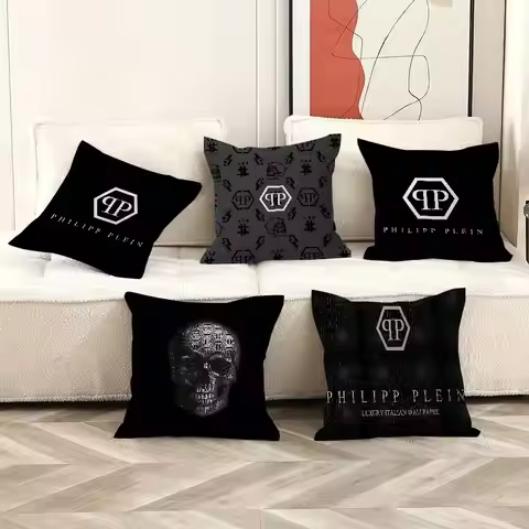 P-Philipp Plein-Fashionable Decorative Room Aesthetics Pillow Case Home Decor Bedroom Sofa Bed Couch