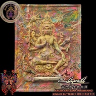 Kruba Krissana~蝴蝶王2563限量版七彩色金钱币版本四面佛-Phra Phrom Limited Pcs-Takurt Silver