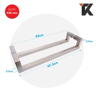 TK 153S มือจับประตูกระจก Stainless Steel 304 ประตู มือจับห้องน้ำ ประตูไม้ ประตูอลูมิเนียม เงา แฮไลน์ ดำ