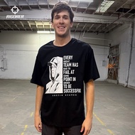 Rigorer Austin Reaves Casual Short Sleeve Summer Men's American Retro Loose Fashion Printed Sports H