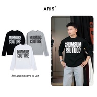 2-Way Cotton Regular Form Long-Sleeve T-Shirt, Soft, Breathable for Going Out in Autumn and Winter f