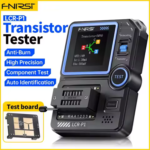 FNIRSI LCR-P1 Multifunction Transistor Capacitor Tester LCR ESR Tester Diode Triode LCR ESR NPN PNP 