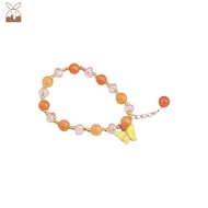 【CH】Crystal Beaded Bracelet Butterfly Gravel Bracelet Best Friend Bracelet
