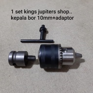 SET of 10mm OR 13mm drill heads OR sandpaper + JLD IMPACT WRENCH ADAPTOR 10 13 mm drill WRENCH FOR 1