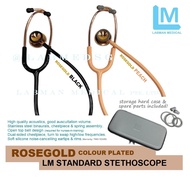 ROSE GOLD LM Stethoscope, rose gold plated Stainless Steel dual sided (Special Edition) by Labman Me