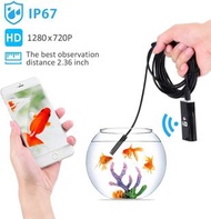 8毫米1米硬線8個LED燈防水無線USB視訊內視鏡WIFI檢查相機 rttckp 8mm 1m Hard Cable 8 Led Light Waterproof Wireless USB Video