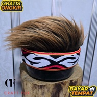 Elegant men's wig Headband hat Cool wig hat men's fashion hair accessories wig for men