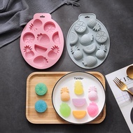 9 Cavity Silicone Fruit Mold Ice Mould Biscuit Chocolate Candy Mould Cake decoration mould Baking Mo