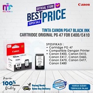 Canon PG47 Black Ink Cartridge Original PG 47 for E400/E410