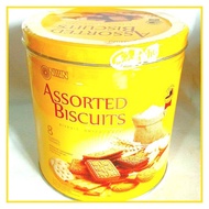 NISSIN ASSORTED BISCUIT 650 gram - Biskuit Nissin kaleng kuning aneka rasa