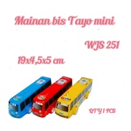Toyo Bis Multicolor WJS 251 Cute Mini Tayo Bus Car Can Pullback with Unique Design and Bright Colors
