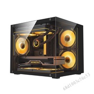 เคสหอคอยพีซีโปร่งใสขนาดเล็ก - MATX ITX ที่เข้ากันได้ 320 มม. GPU 12 ซม. พัดลม HDD SSD USB 3.0