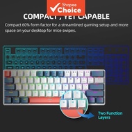 New Machenike K500 B61 Mechanical Keyboard Wired 60% Hot-Swappable RGB Backlit Gaming Keyboard Papan